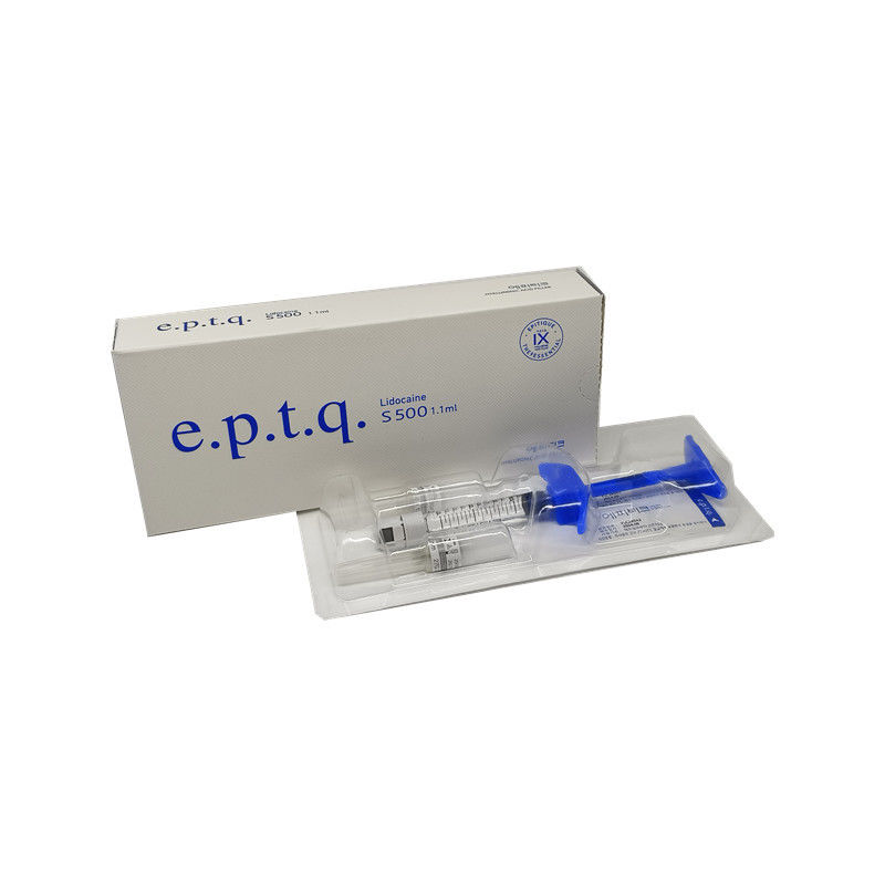E.P.T.Q. S500 1x1.1ml Relleno dérmico de ácido hialurónico de textura gruesa para el aumento facial