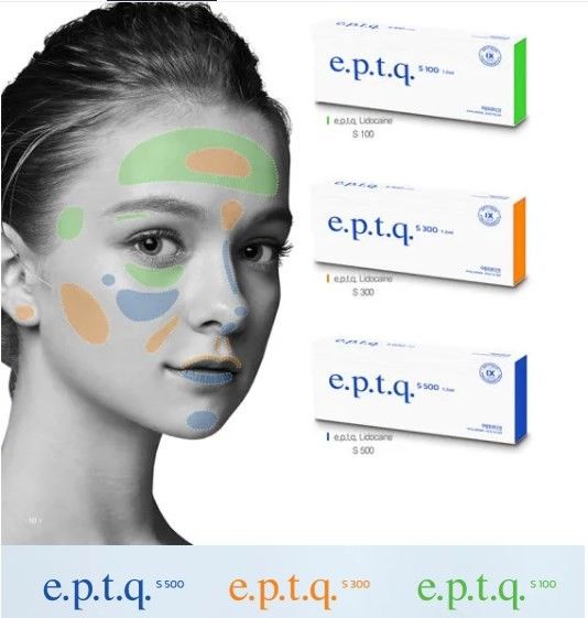 Eptq Filler Colágeno Inyección en los labios Corea Celebrity Endorsement E.P.T.Q. Epitique S100 S300 Filler Marca conocida Eptq Ha Filler aprobado por la CE
