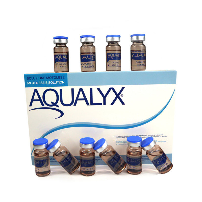 Aqualyx inyecciones disueltas en grasa lipólisis inyectable por cable ppcs pérdida de solución peso 8ml x 10 botellas AQUALYX