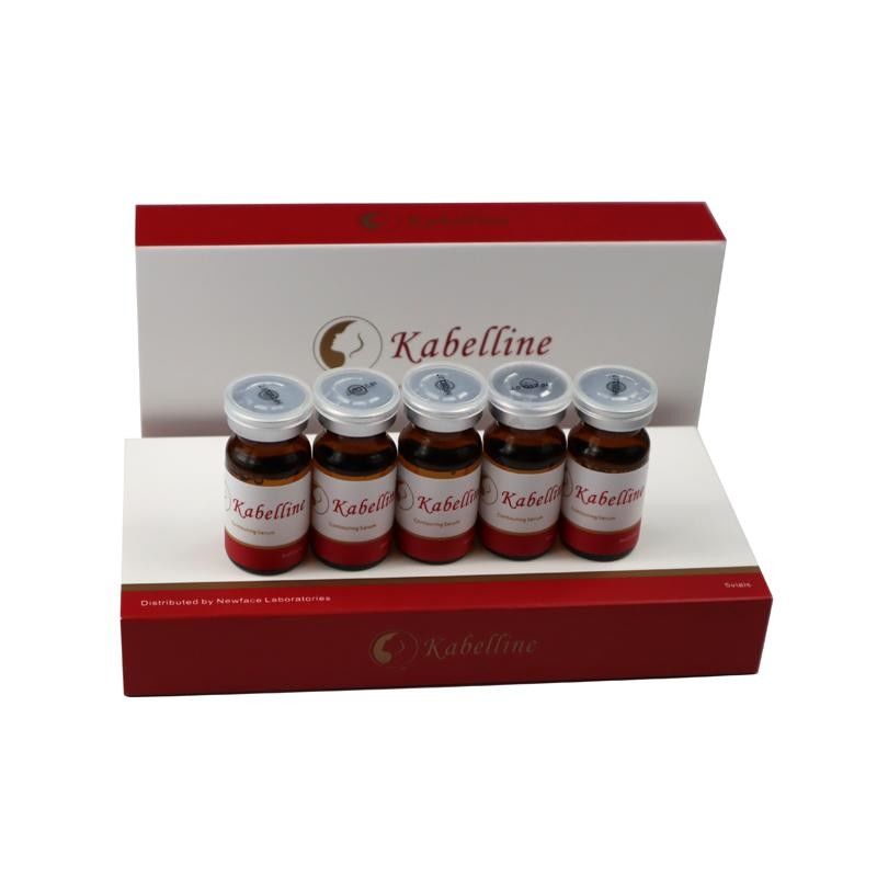 Inyecciones disolventes de grasa Kabelline 5 viales X8ml Solución para adelgazar cara y cuerpo Sero de contorno artículos de belleza