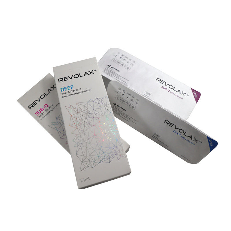 Agregador dérmico de ácido hialurónico de alta pureza Revolax 1.1 ml Sub-Q profundo para labios